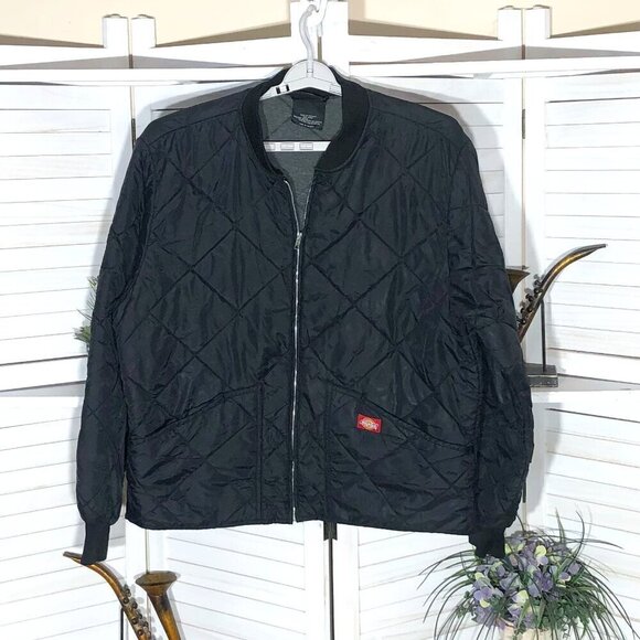 Dickies Black Quilted Puffer Jacket Extra Large - Picture 1 of 7